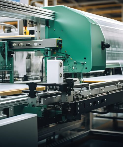 Automated packaging line, efficiency in production.